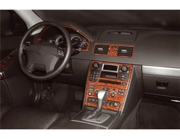 Volvo XC 90 07.2002 Kit de garniture de tableau de bord intérieur 3D Dash Trim Dekor 13-Parts - 1