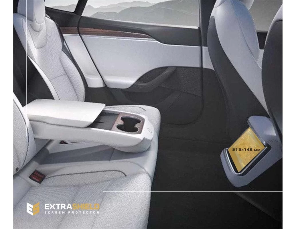 Tesla Model X 2021 - Present Rear climate control ExtraShield Screeen Protector - 1