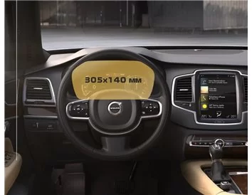 Volvo XC90 2014 - Present Digital Speedometer 12.3" ExtraShield Screeen Protector - 1