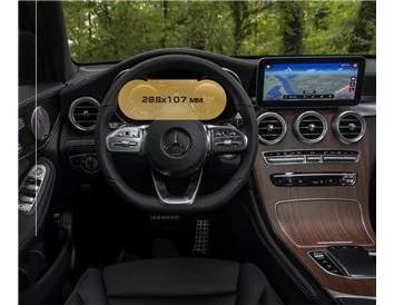 Mercedes-Benz GLC (X253/C253) 2019 - Present Digital Speedometer 10,25" ExtraShield Screeen Protector - 1