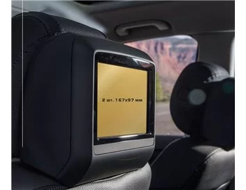 Mercedes-Benz GLS (X166) 2015 - 2019 Passenger monitors (2pcs,) ExtraShield Screeen Protector - 1