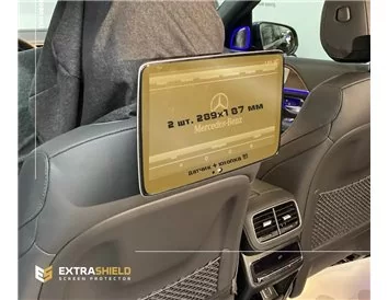 Mercedes-Benz GLS (W167) 2019 - Present Passenger monitors (2pcs,) 10,2"with camera + ON ExtraShield Screeen Protector - 1