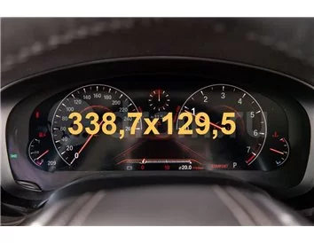 Car accessories BMW 6 Series (G32) 2017 - 2020 Digital Speedometer (left button) 12,3" ExtraShield Screeen Protector