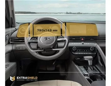 Hyundai Elantra 2020 - Present Multifunctional system 10,25" ExtraShield Screeen Protector - 1