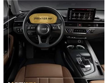 Car accessories Audi A4 (B9) Facelift 2019 - Present Digital Speedometer Audi Virtual Cockpit 12,3" ExtraShield Screeen Protecto