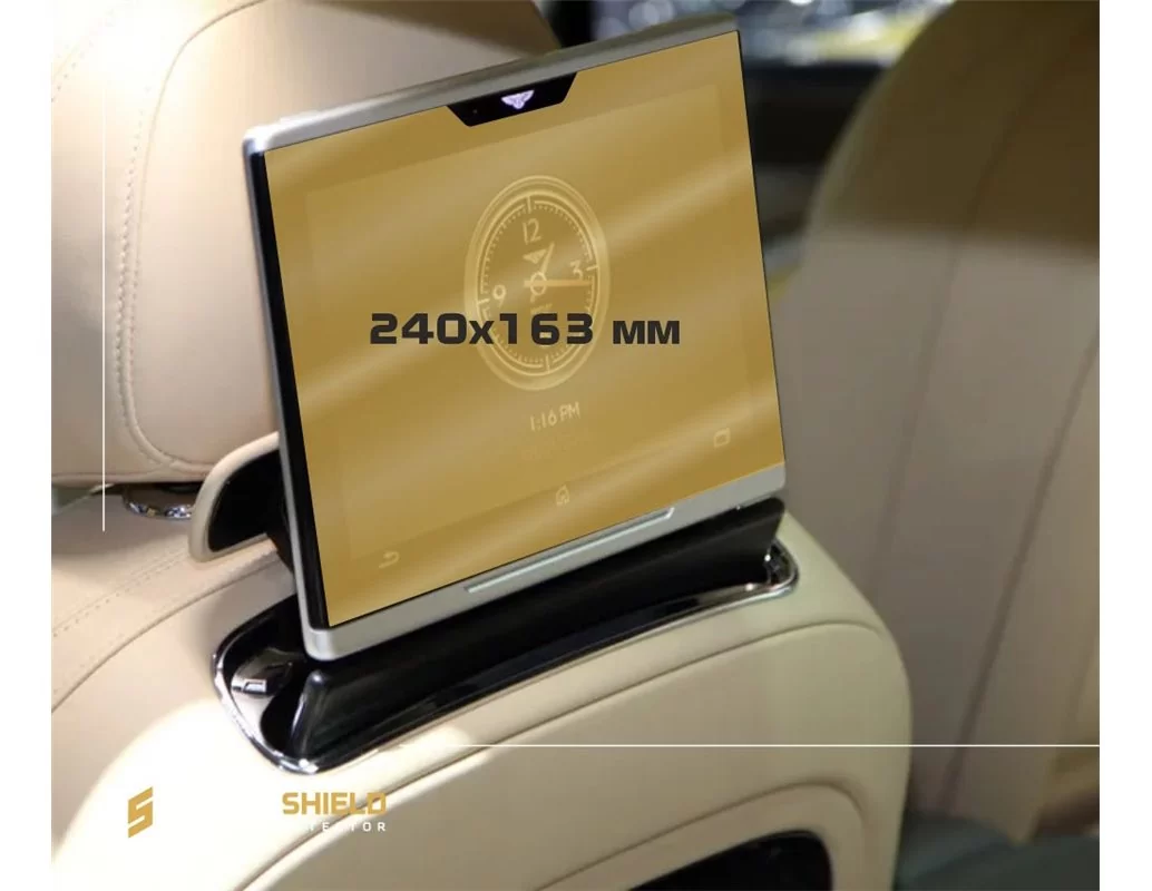 Bentley Mulsanne 2016 - Present Passenger monitors (2pcs,) 12,5" ExtraShield Screeen Protector - 1