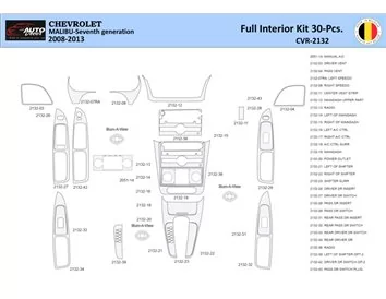 Chevrolet-Malibu-2008-2012 Interieur WHZ Dashboard trim kit 30 delig - 1