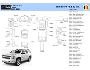 Chevrolet Tahoe 2007-2014 Interieur WHZ Dashboard trim kit 42 Delig - 1