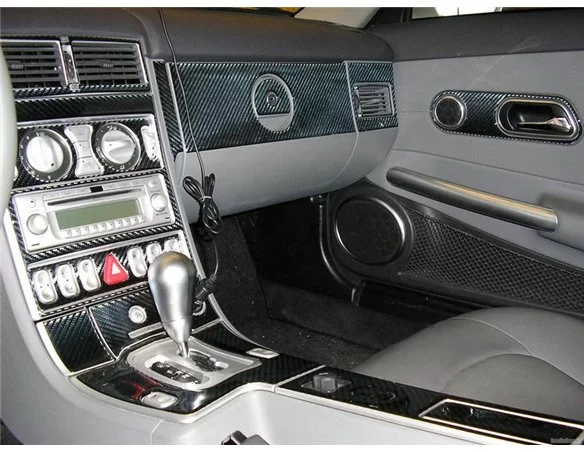 Chrysler CrossFire 2004-UP Volledige set, handgeschakelde versnellingsbak Interieur BD Dash Trim Kit