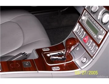 Chrysler CrossFire 2004-UP Volledige set, handgeschakelde versnellingsbak Interieur BD Dash Trim Kit - 4