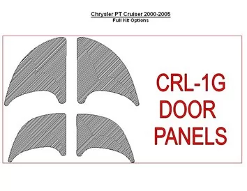 Car accessories Chrysler PT Cruiser 2001-2005 Door panels, 4 Parts set Interior BD Dash Trim Kit