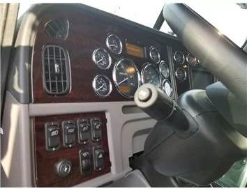 Camion Peterbilt 389 - Année 2016-2021 Kit de garniture de tableau de bord intérieur style cabine complet - 3