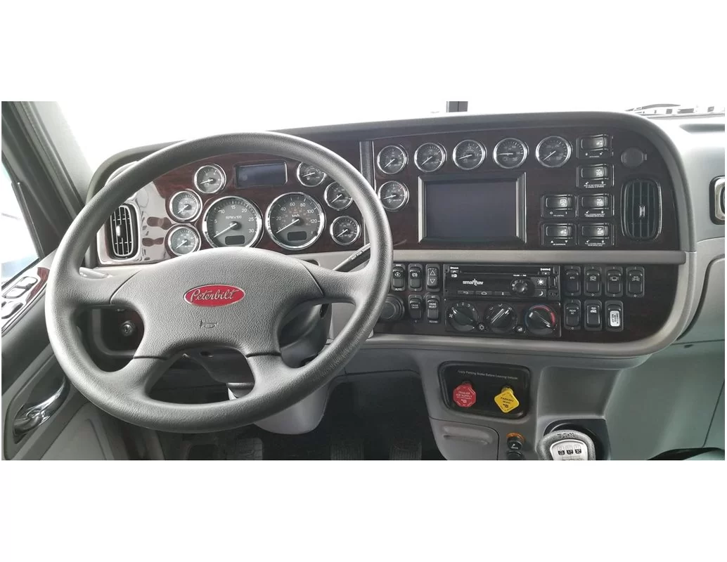 Camion Peterbilt 389 - Année 2016-2021 Kit de garniture de tableau de bord intérieur style cabine complet - 1