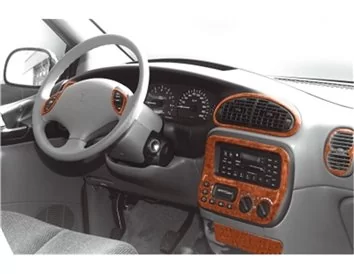 Car accessories Chrysler Voyager 01.96-02.01 3D Interior Dashboard Trim Kit Dash Trim Dekor 12-Parts
