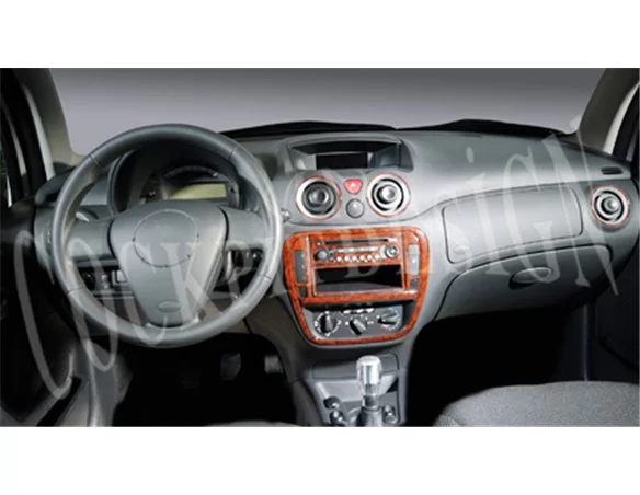 Car accessories Citroen C2-C3 11.04-09.09 3D Interior Dashboard Trim Kit Dash Trim Dekor 11-Parts