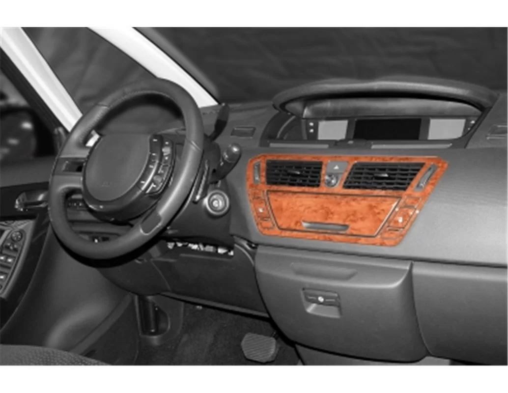 Car accessories Citroen C4 Picasso 10.2006 3D Interior Dashboard Trim Kit Dash Trim Dekor 9-Parts