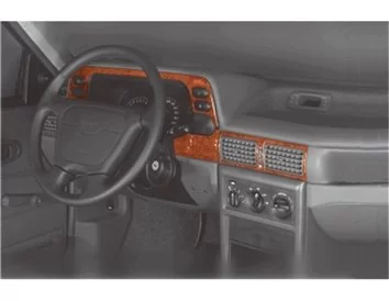Car accessories Daewoo Nexia 02.95-05.97 3D Interior Dashboard Trim Kit Dash Trim Dekor 12-Parts